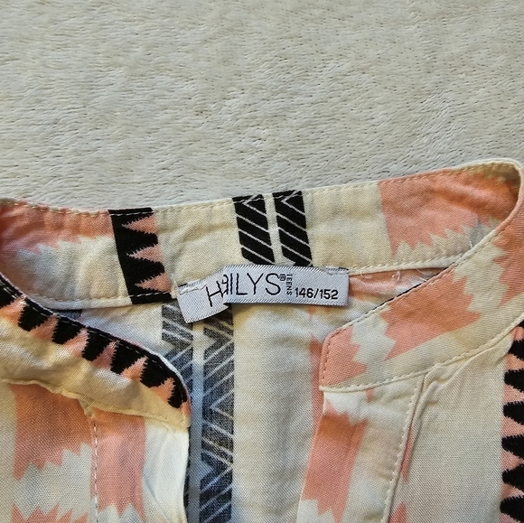 Girl long sleeve fluffy tunic dress - Picture 3 of 4